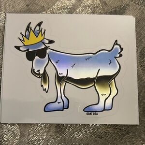 GOAT USA Sticker with Crown